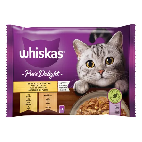 Plicuri Hrana Umeda Pisici Whiskas Casserole Selectii Pui si Curcan 4x85g