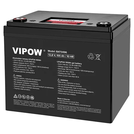 Vipow BAT0496 12.8V 100Ah LiFePO4 BMS - imagine 2