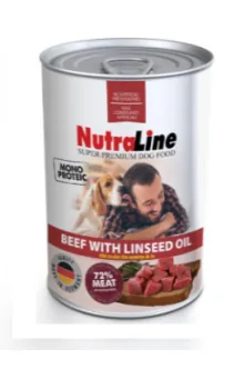 Conserva Câini Nutraline Adult Monoprotein Vita Ulei de In 400g