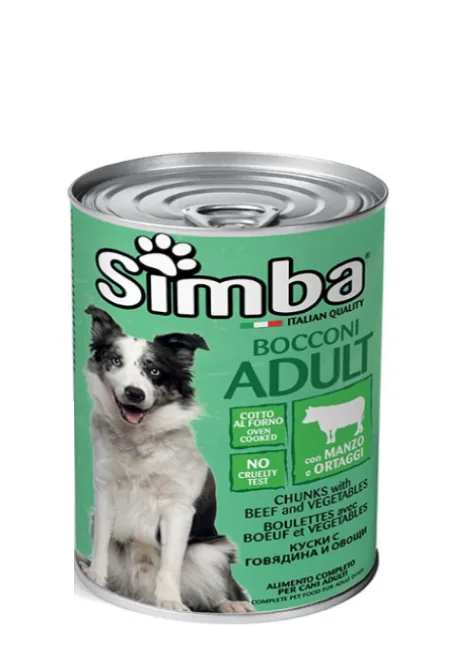 Conserva Pentru Caini Simba Vitel 1230g