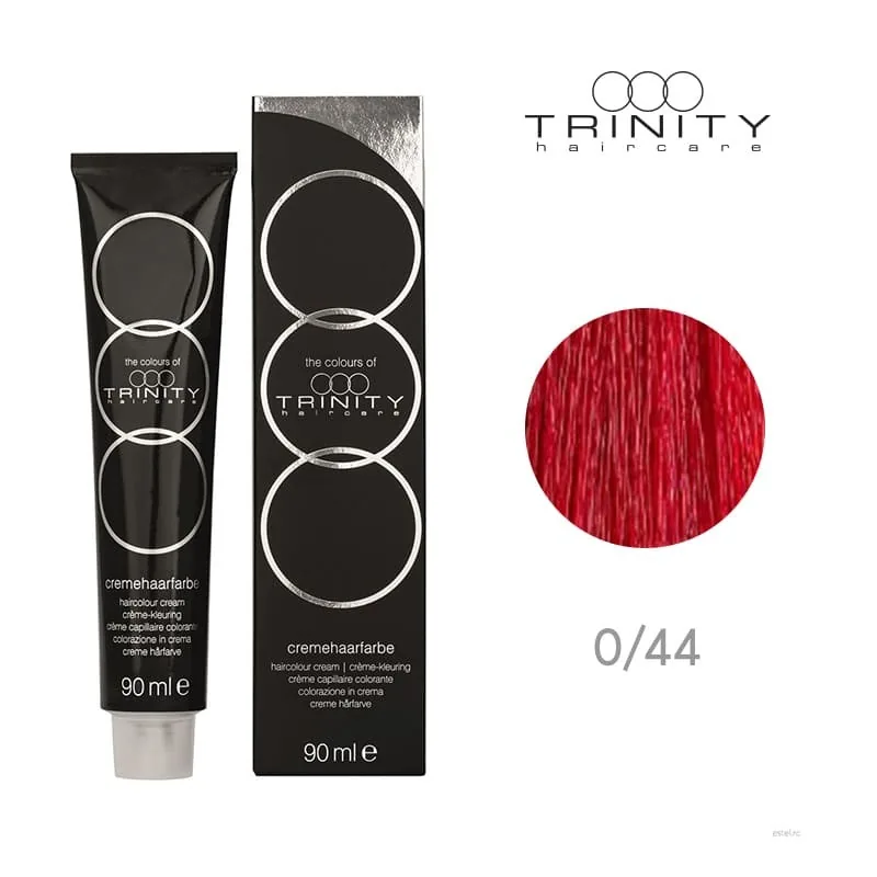 Vopsea Crema de Par Colours of Trinity Trinity Haircare 0/44 Rosu 90ml