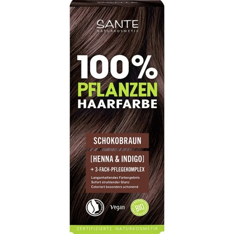 Vopsea de Par Bio Sante Saten Ciocolata 100g