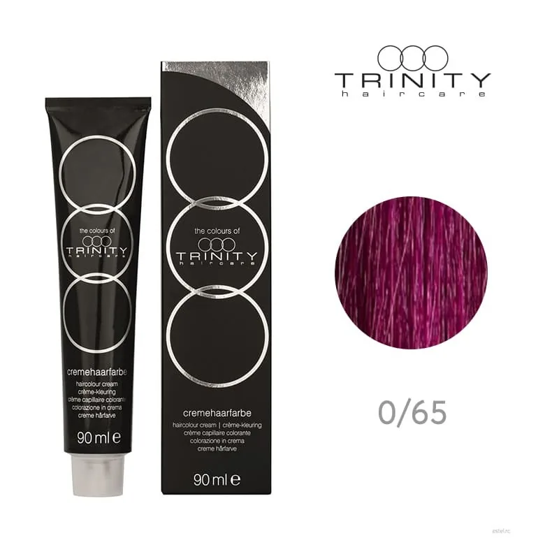 Vopsea de Par Colours of Trinity Trinity Haircare 0/65 Roz 90ml