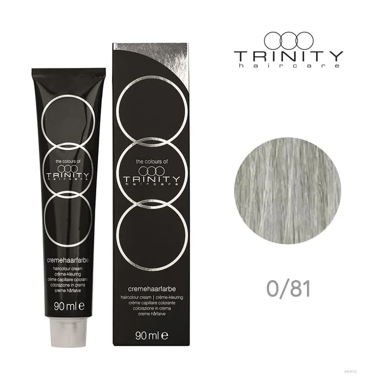 Vopsea de Par Colours of Trinity Trinity Haircare 0/81 Argint 90ml