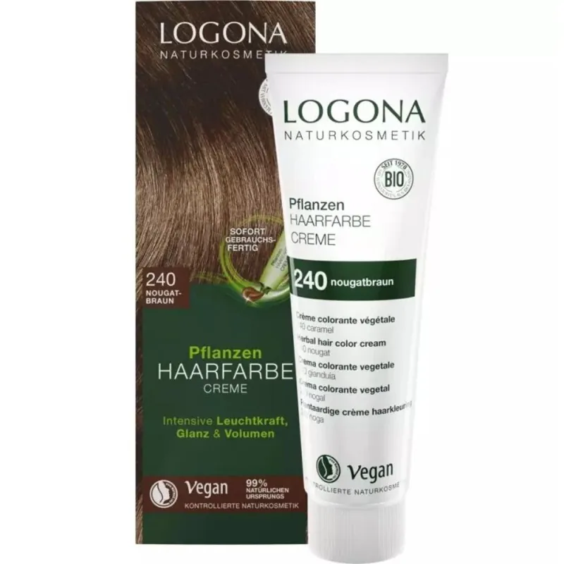 Vopsea de Par Crema Logona Bio Saten Nougat Caramel 240 150ml