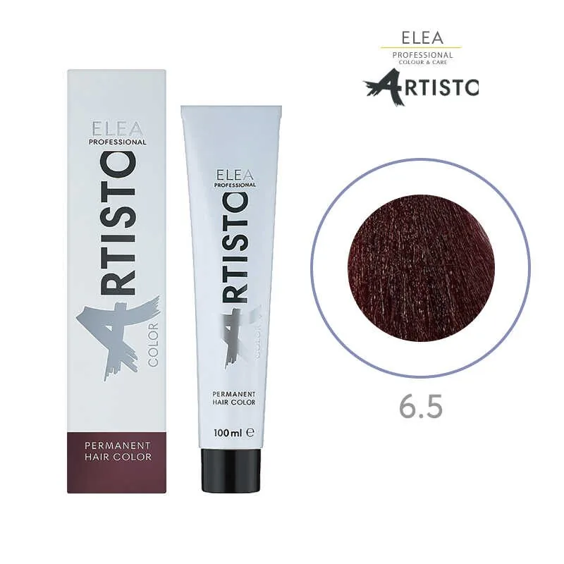 Vopsea de Par Elea Professional Artisto Color 6/5 Castaniu Inchis Mahon 100ml