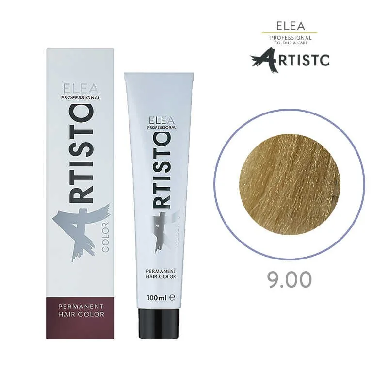 Vopsea de Par Elea Professional Artisto Color 9/00 Blond Natural Extra 100ml
