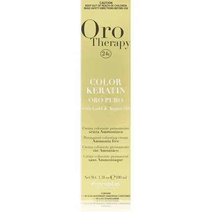 Vopsea de Par Fanola Oro Therapy Colour Keratin 100ml Negru
