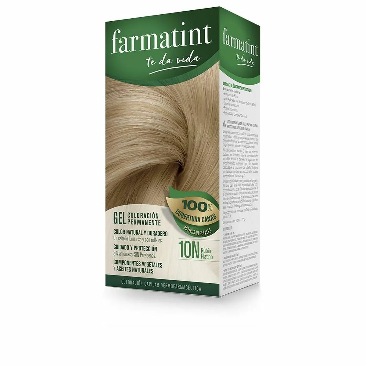 Vopsea de Păr Farmatint Gel Blond Platinat 75ml