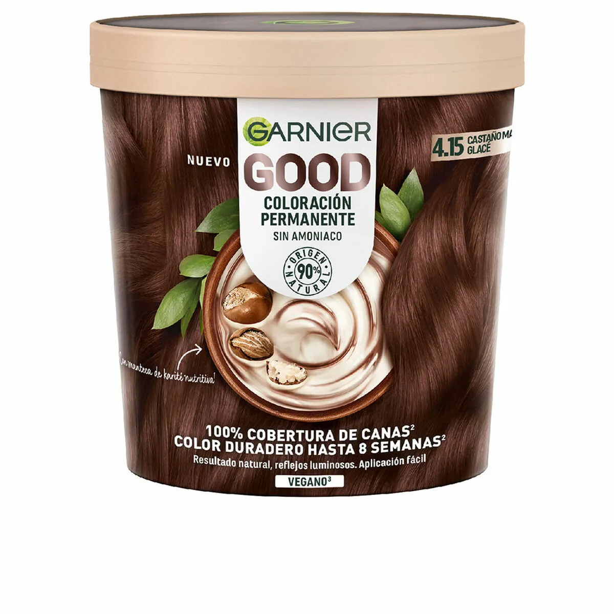 Vopsea de Par Garnier Cocoon Iced Chestnut Brown 550 Permanenta