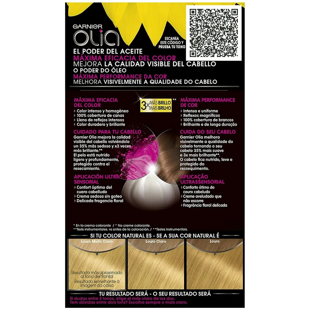Vopsea de Păr Garnier Olia 9.30 Dorado Caramelo 54ml - imagine 4