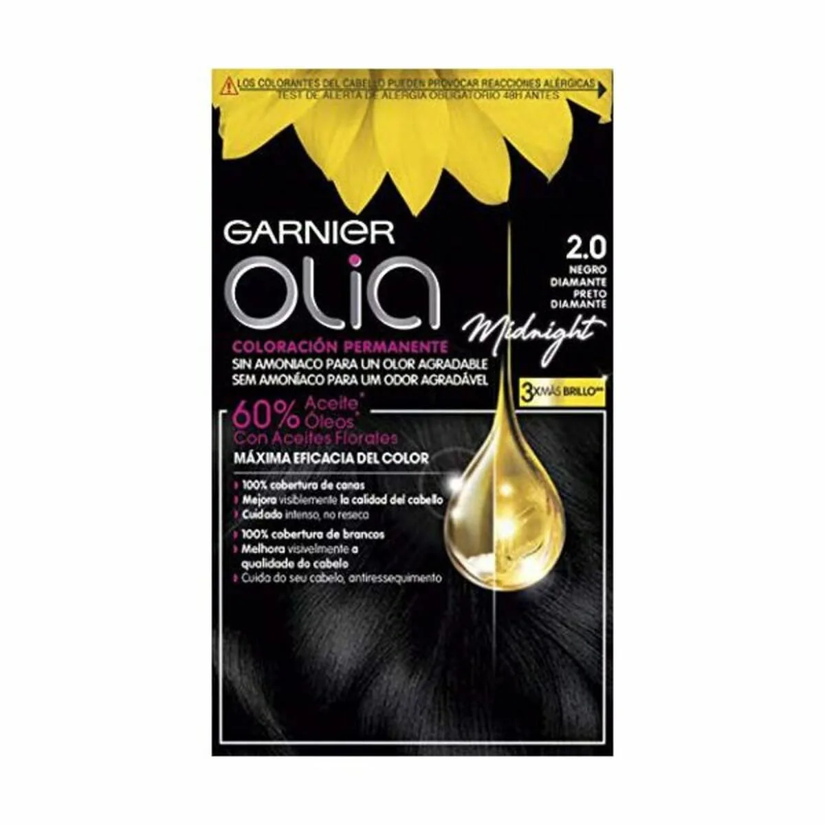 Vopsea de Par Garnier Olia Negru Diamant