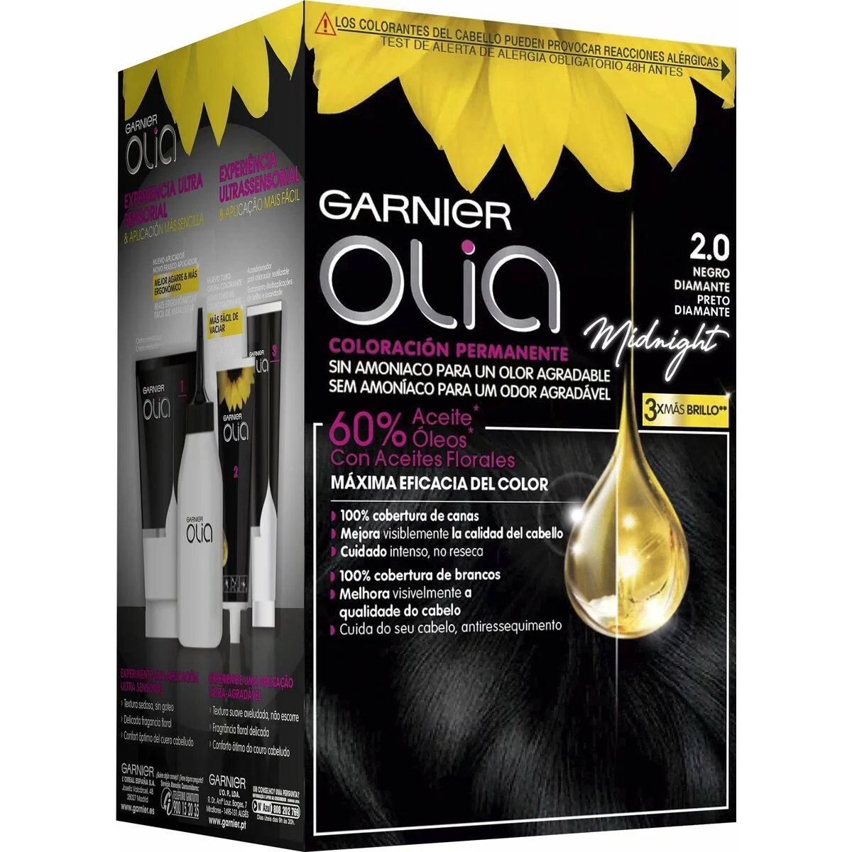Vopsea de Par Garnier Olia Negru Diamant - imagine 2