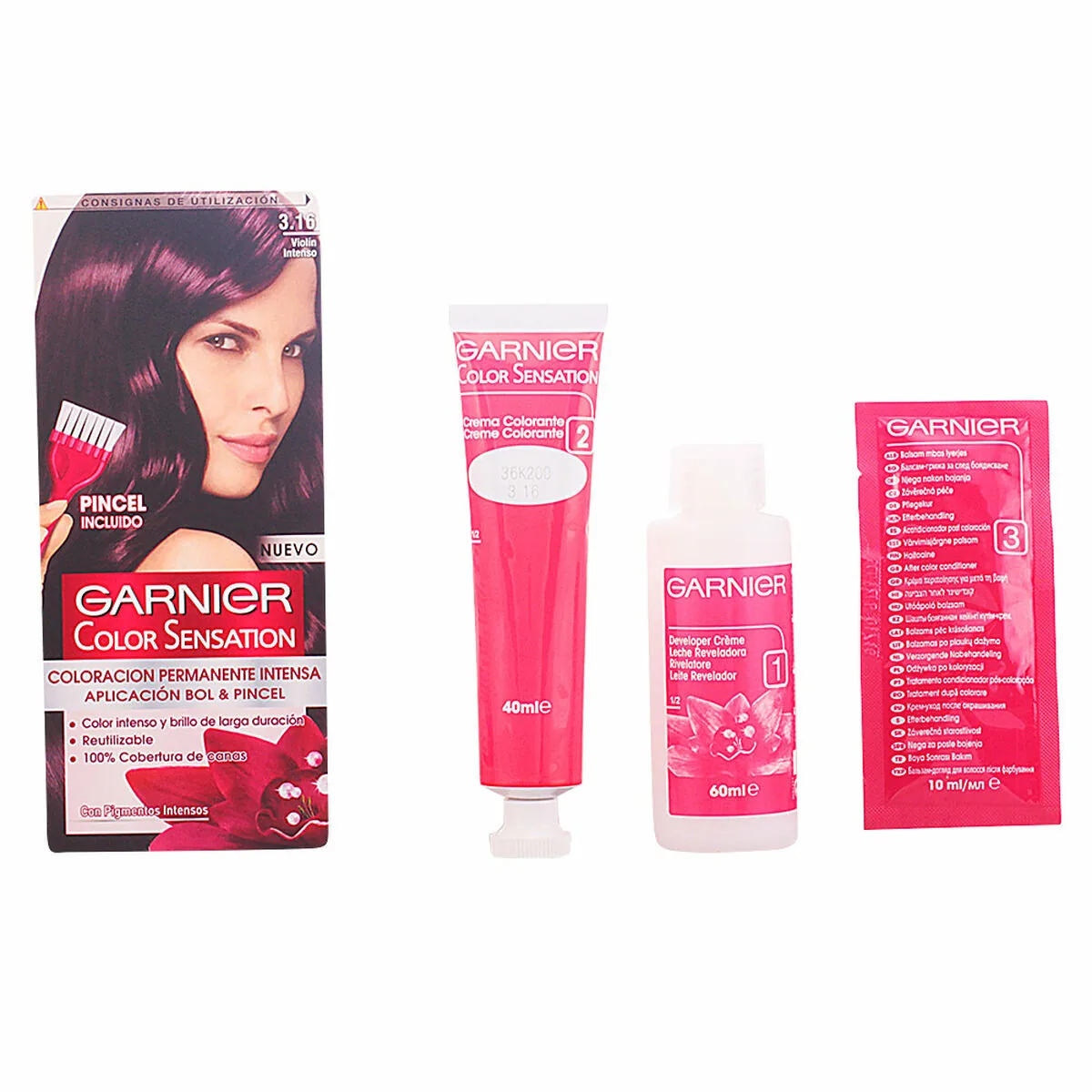 Vopsea de Păr Garnier Sensation 120ml Permanentă Unisex - imagine 2