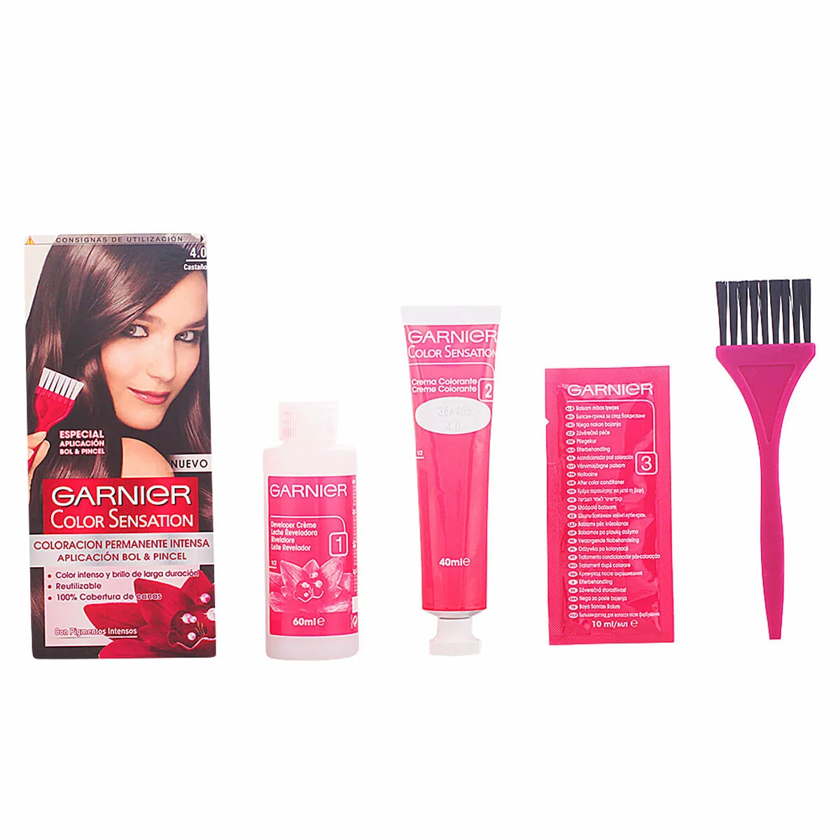 Vopsea de Păr Garnier Sensation 120ml Permanentă Unisex - imagine 3