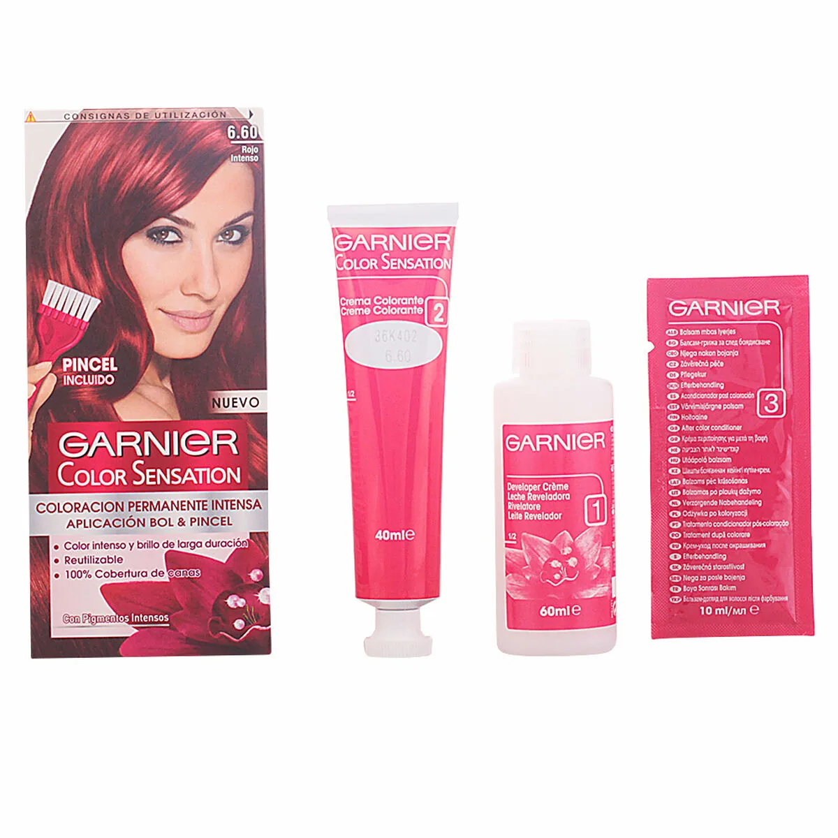 Vopsea de Păr Garnier Sensation 120ml Permanentă Unisex - imagine 8
