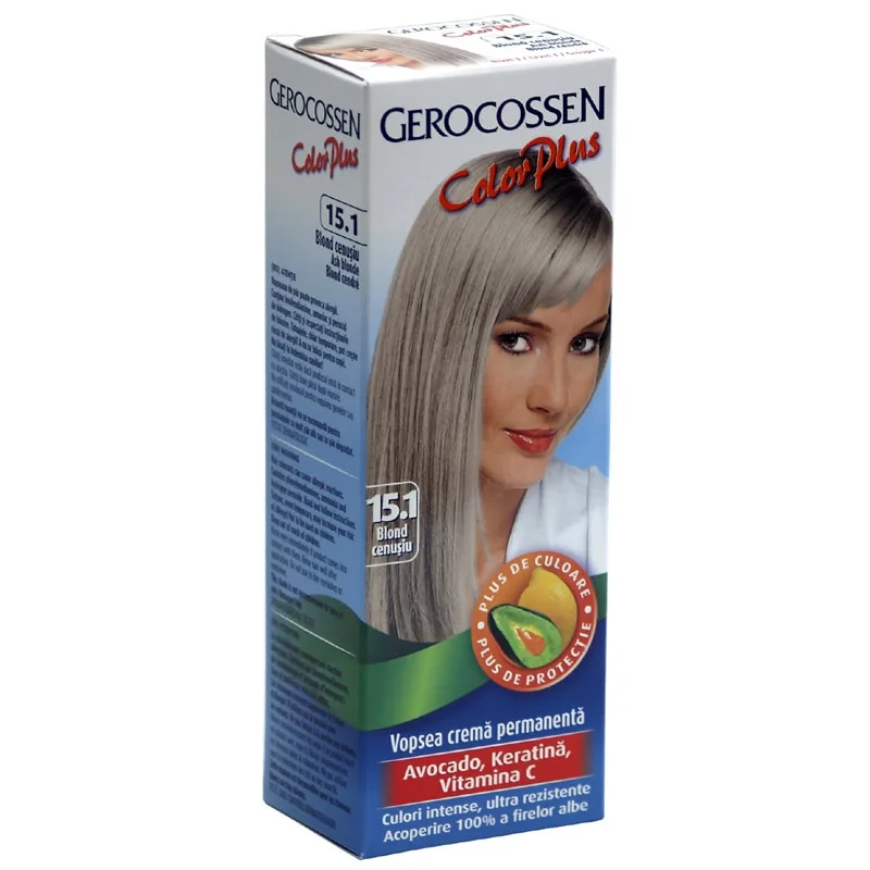 Vopsea de Par Gerocossen Silk & Shine 15.1 Blond Cenusiu 50ml