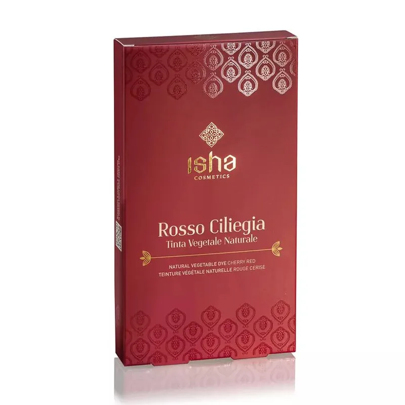 Vopsea de Par Naturala Isha Rosu Cires 100g