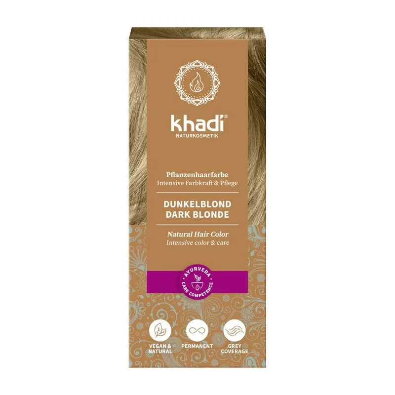 Vopsea de Par Khadi Henna 100g Blond Inchis