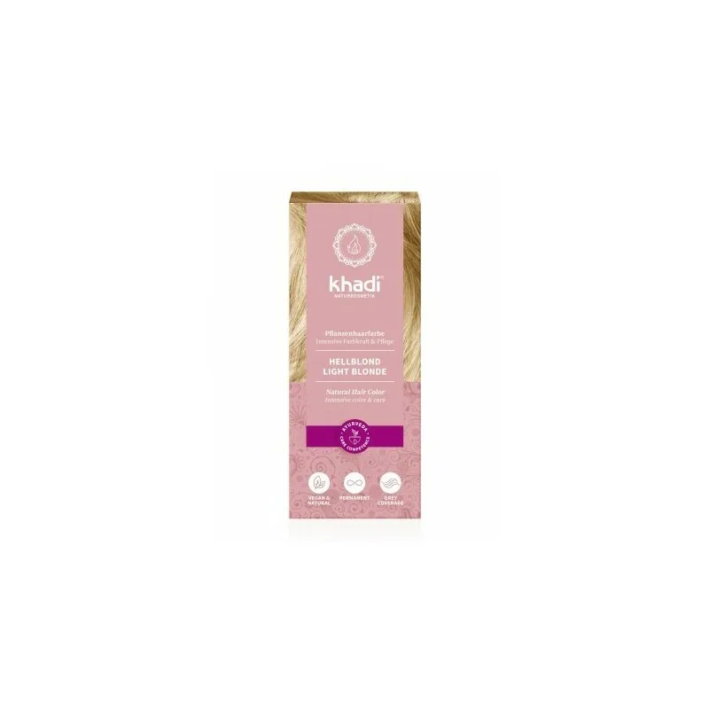 Vopsea de Par Khadi Henna Blond Deschis 100g