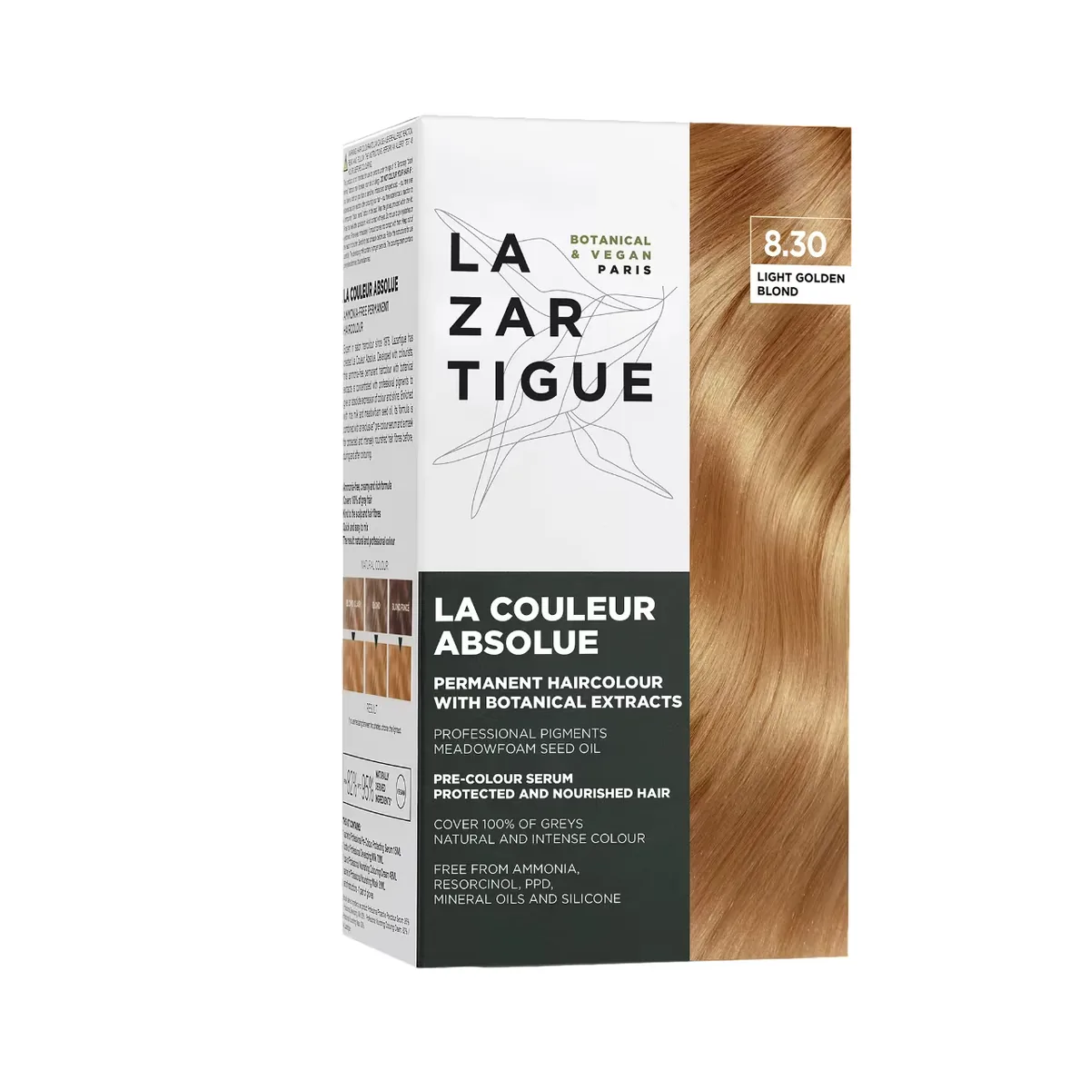 Vopsea de Par Lazartigue La Couleur Absolue 8.30 Light Golden Blond 143ml