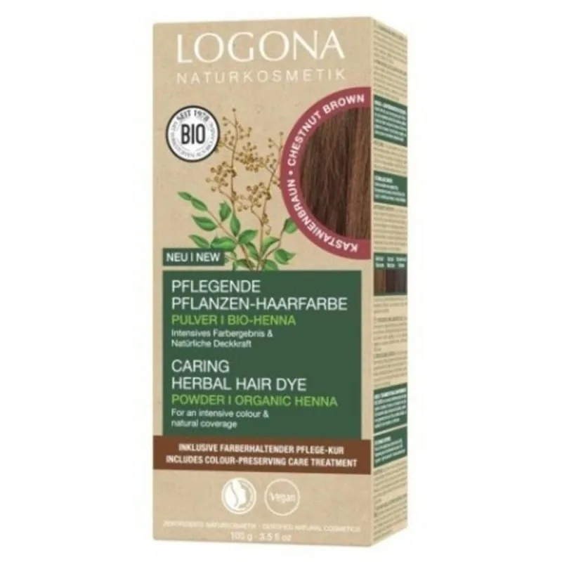 Vopsea de Par Logona Bio Maro Castaniu 070 100g