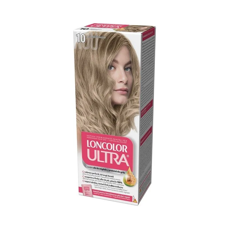 Vopsea de Par Loncolor Ultra 10 Blond Cenusiu 100ml