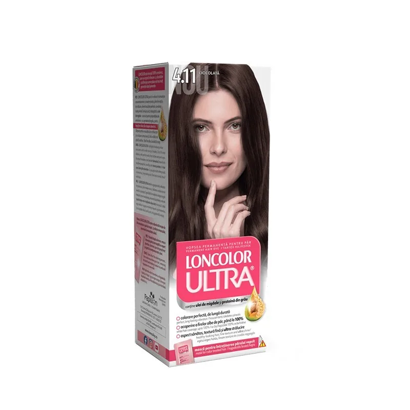 Vopsea de Par Loncolor Ultra 4.11 Ciocolata 100ml