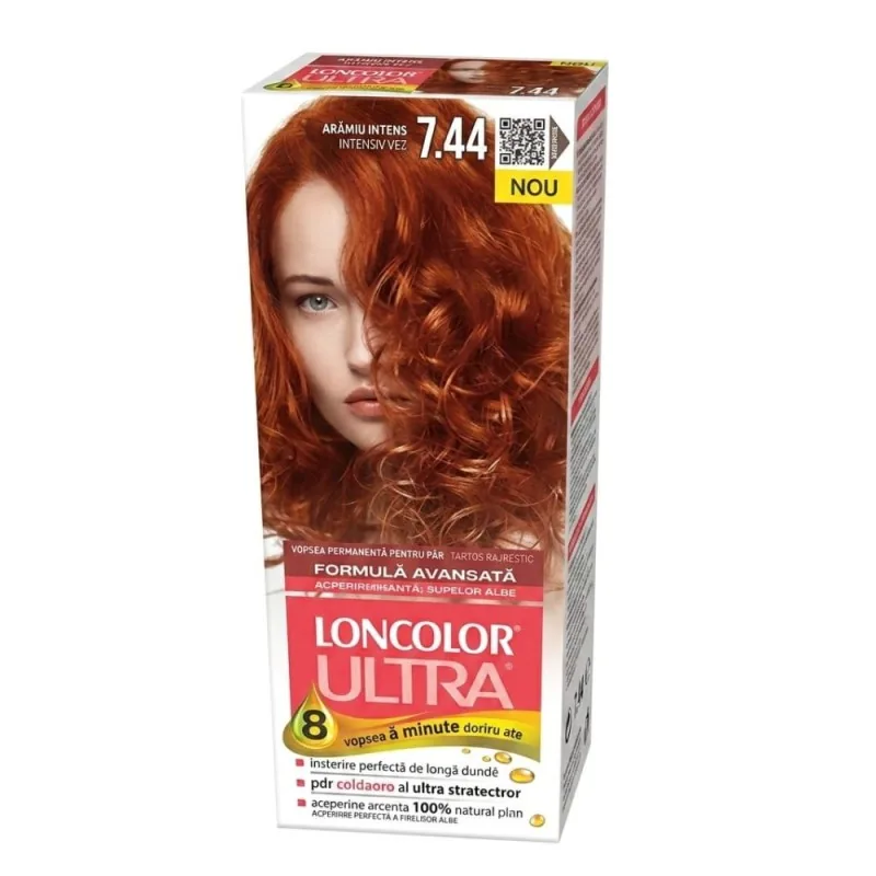 Vopsea de Par Loncolor Ultra 7.44 Aramiu Intens 100ml