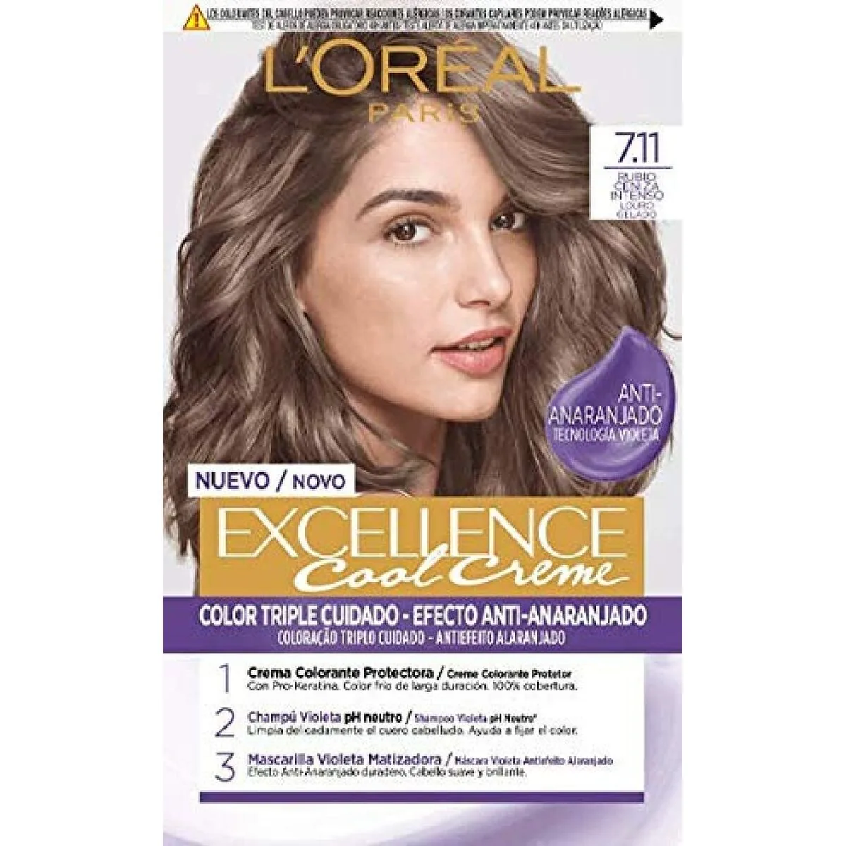 Vopsea de Păr L'Oréal Paris Color Excellence Cool Creme Blond Cenușiu Intens