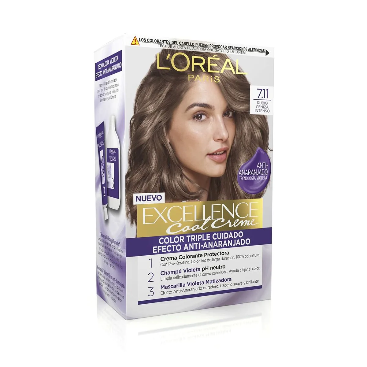 Vopsea de Păr L'Oréal Paris Color Excellence Cool Creme Blond Cenușiu Intens - imagine 3