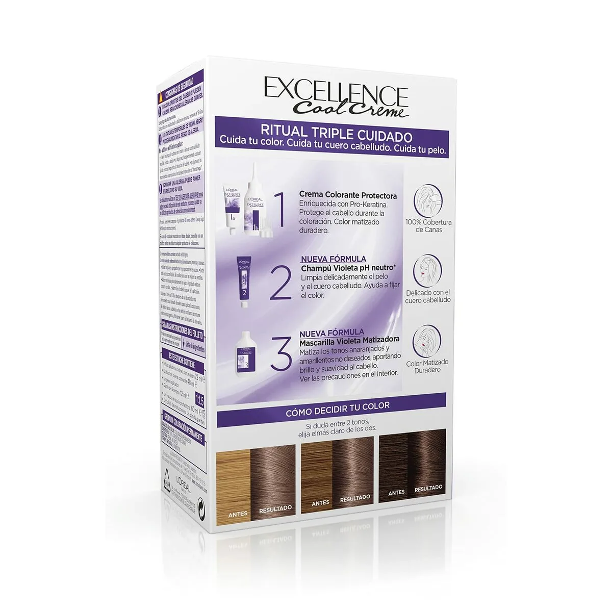 Vopsea de Păr L'Oréal Paris Color Excellence Cool Creme Blond Cenușiu Intens - imagine 4