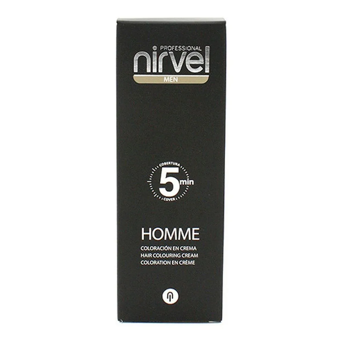 Vopsea de Păr Nirvel Men 5 Fără Amoniac Gri Închis 30ml