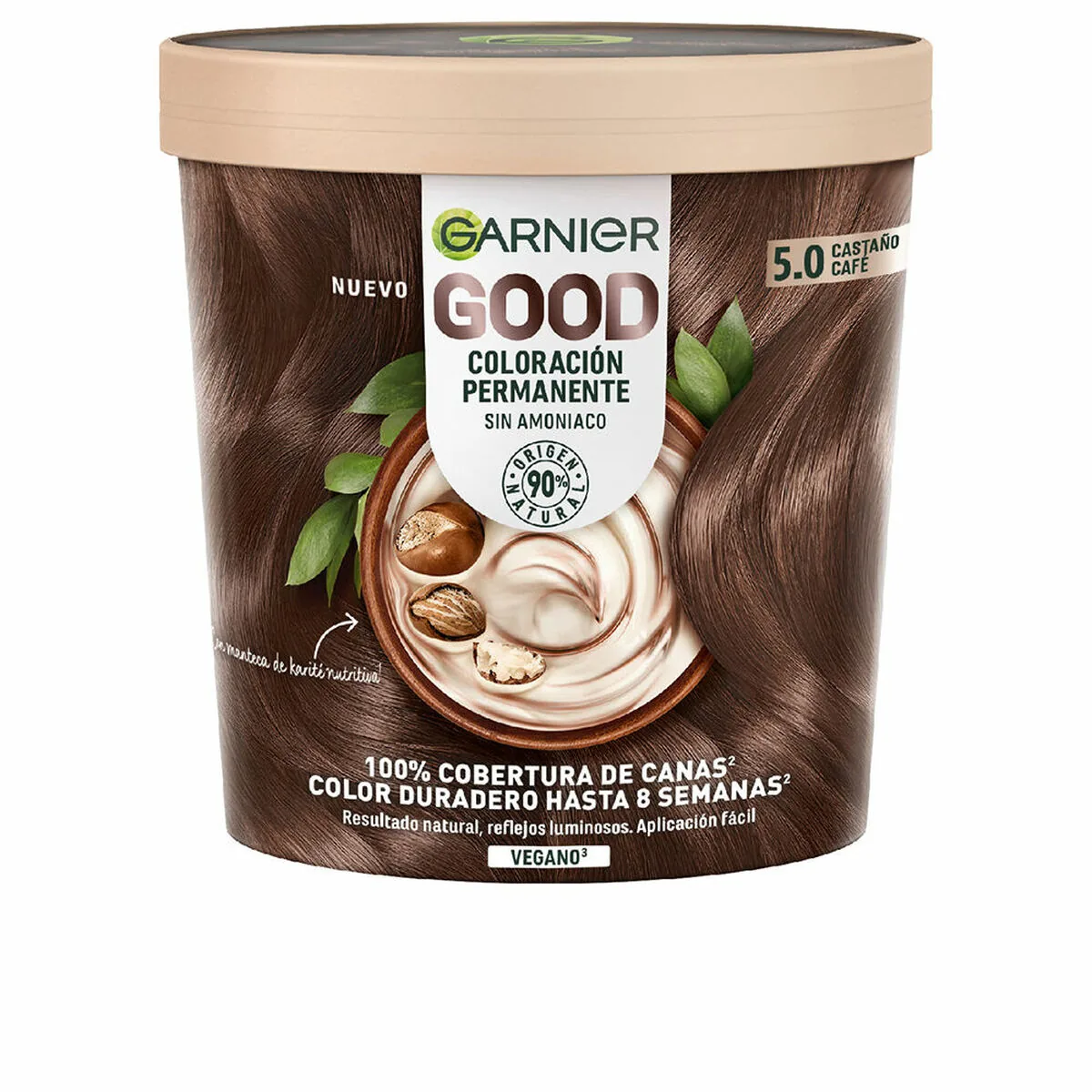 Vopsea de Păr Permanentă Garnier Good Café Brown Nº 5.0