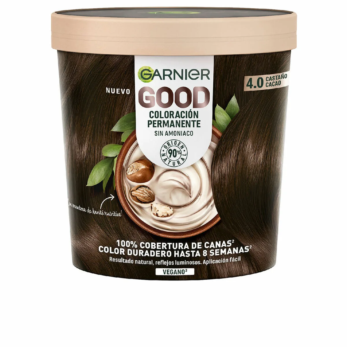 Vopsea de Par Permanenta Garnier Good Cocoa Brown 4.0