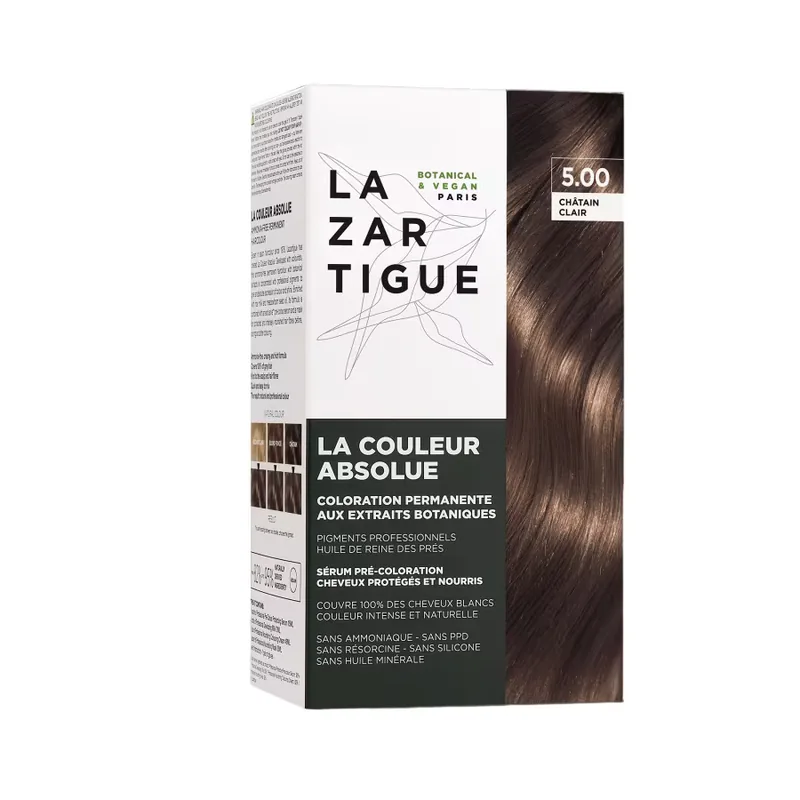 Vopsea de Par Permanenta Lazartigue La Couleur Absolue 5.00 Light Chestnut 143ml