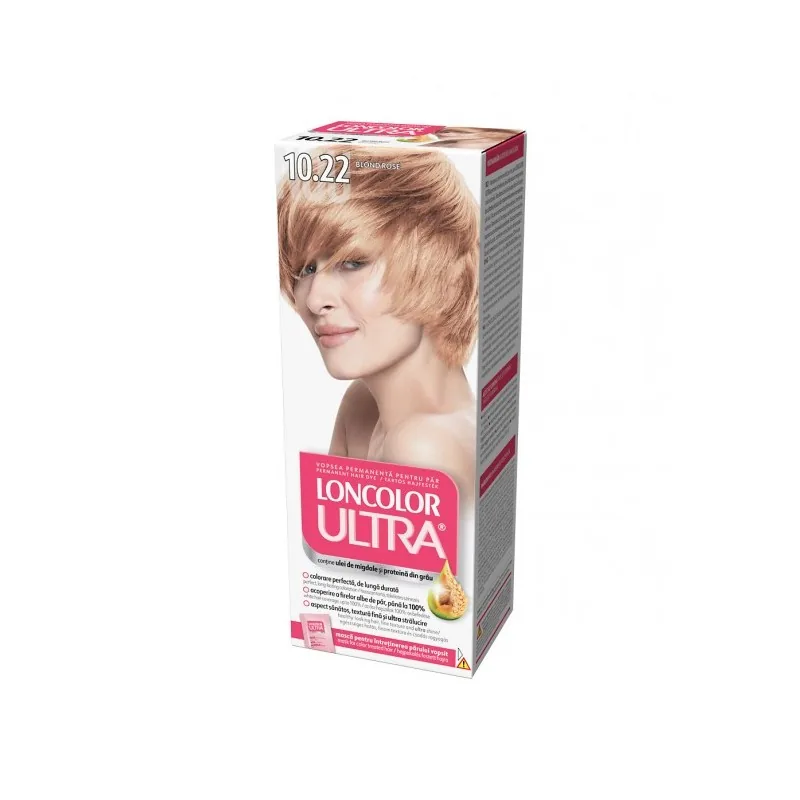 Vopsea de Par Permanenta Loncolor Ultra 10.22 Blond Rose 100ml