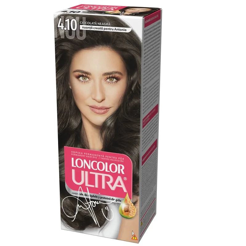 Vopsea de Par Permanenta Loncolor Ultra 4.10 Ciocolata Neagra 100ml
