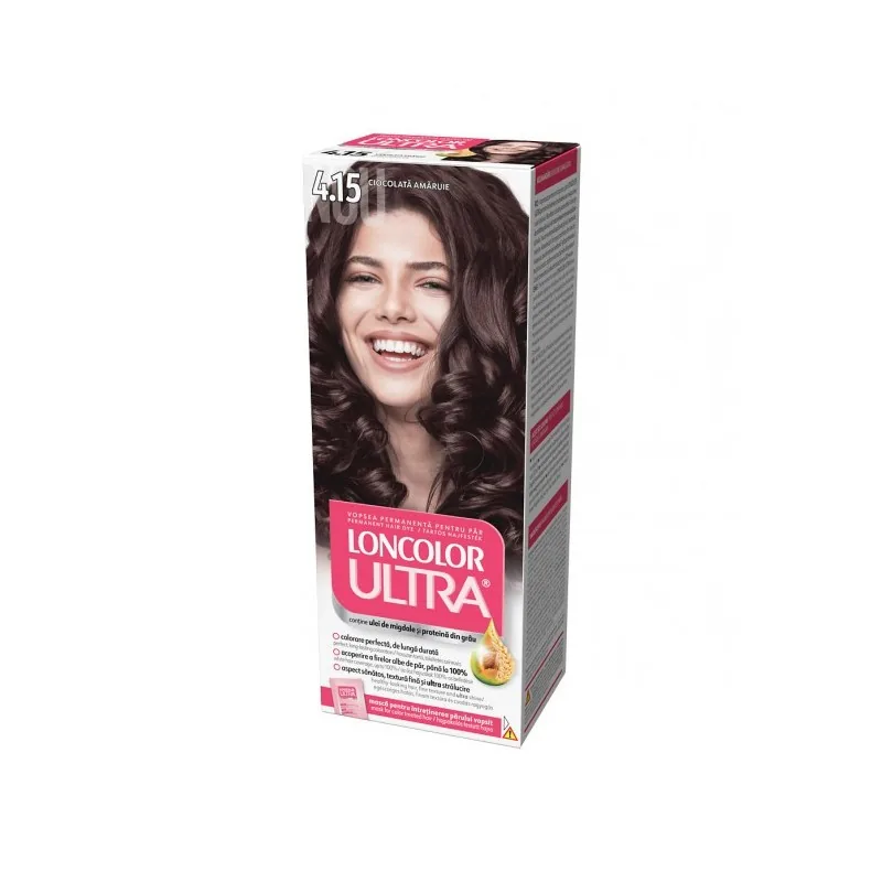 Vopsea de Par Permanenta Loncolor Ultra 4.15 Ciocolata Amaruie 100ml