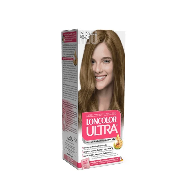 Vopsea de Par Permanenta Loncolor Ultra 4.8 Aluna 100ml