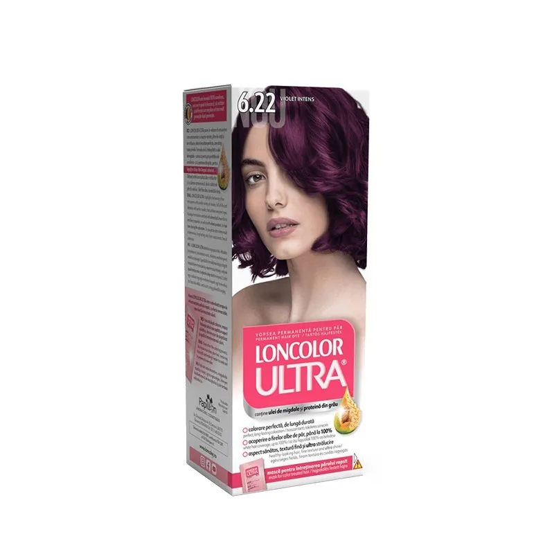 Vopsea de Par Permanenta Loncolor Ultra 6.22 Violet Intens 100ml