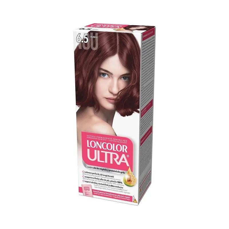 Vopsea de Par Permanenta Loncolor Ultra 6.5 Rubin 100ml