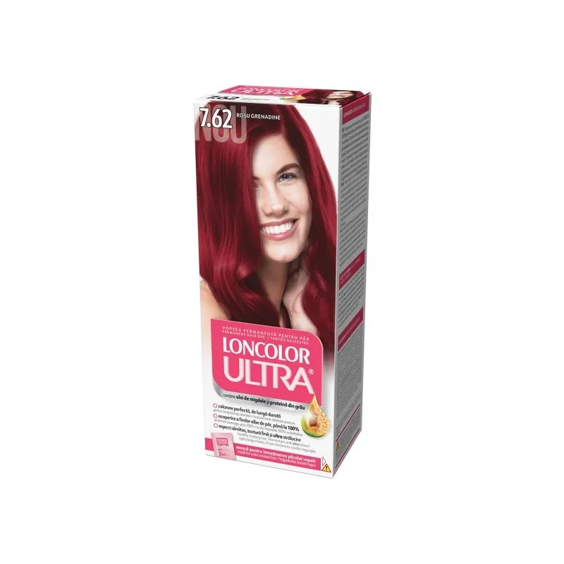 Vopsea de Par Permanenta Loncolor Ultra 7.62 Rosu Grenadine 100ml
