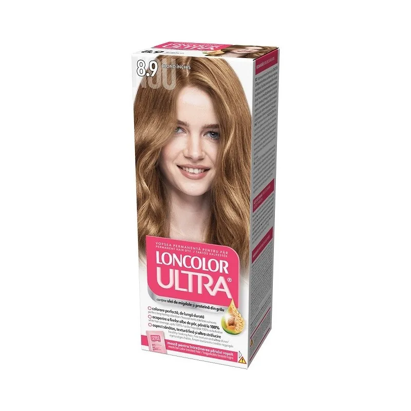 Vopsea de Par Permanenta Loncolor Ultra 8.9 Blond Inchis 100ml