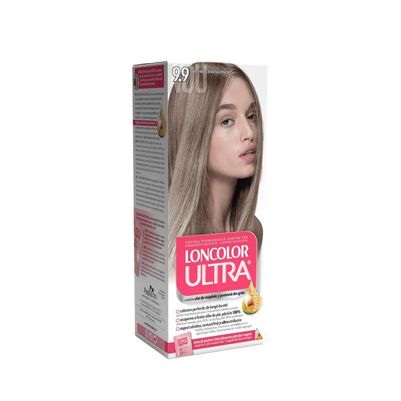 Vopsea de Par Permanenta Loncolor Ultra 9.9 Blond Cenusiu Inchis 100ml