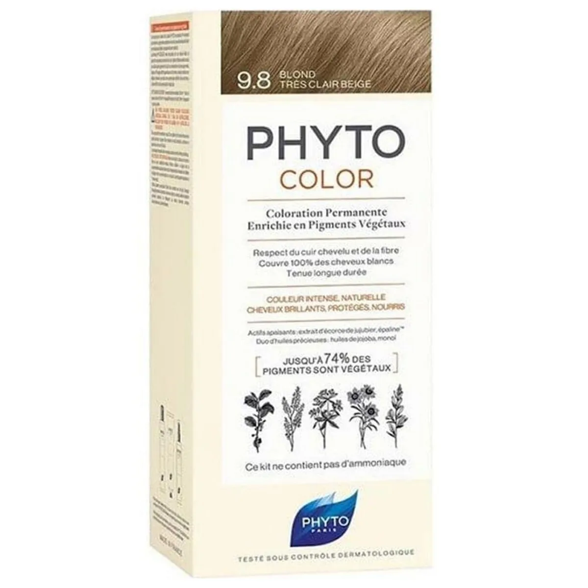 Vopsea de Păr Phyto Phytocolor 9.8 Bej Foarte Deschis
