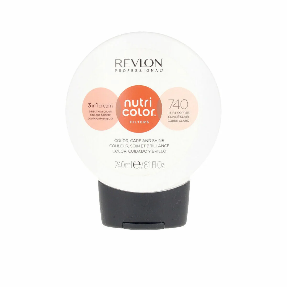 Vopsea de Păr Revlon Nutri Color Filters Nr 740 Cupru Deschis 240ml
