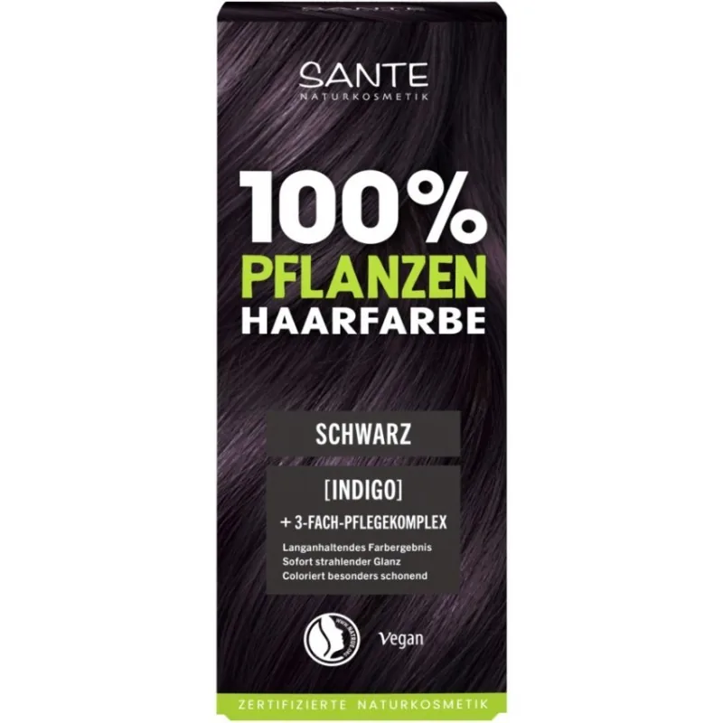 Vopsea de Par Sante Bio Negru 100g