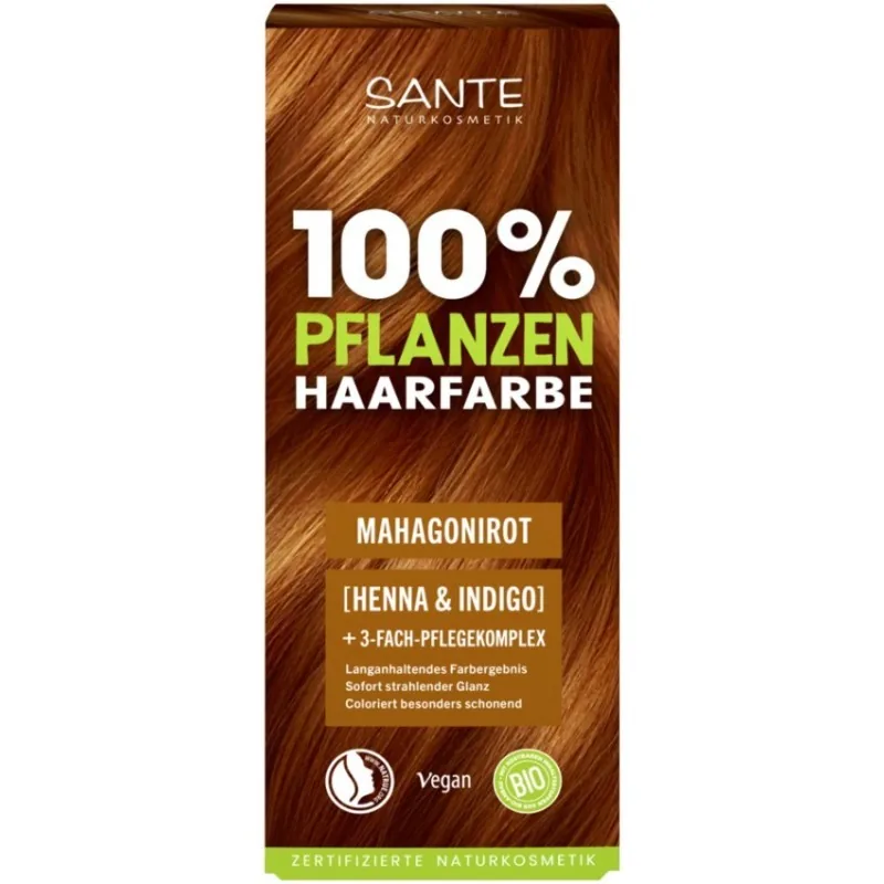 Vopsea de Par Sante Bio Rosu Mahon 100g
