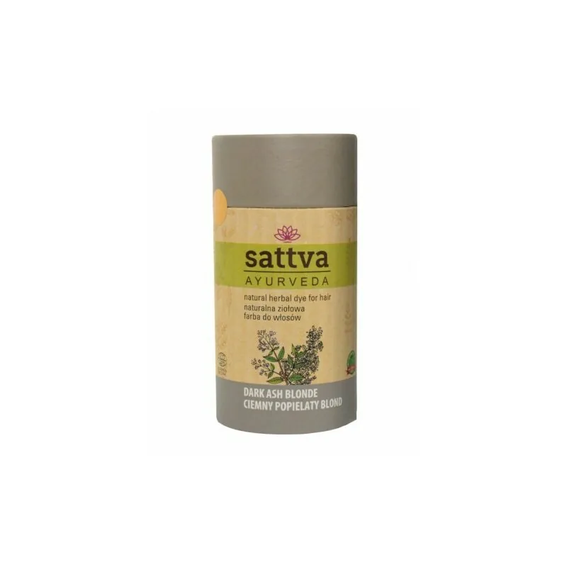 Vopsea de Par Sattva Ayurveda Blond Cenusiu Inchis 150g